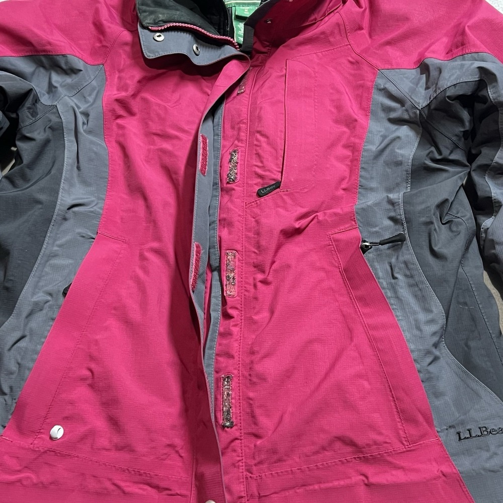 Vintage 90s Retro Colorful LL Bean 3 In 1 Ski Jacket EUC Women's M Ski Snow - Picture 7 of 9